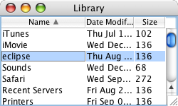 Mac OS X / Glazed Lists application