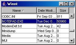 Windows / TableSorter application